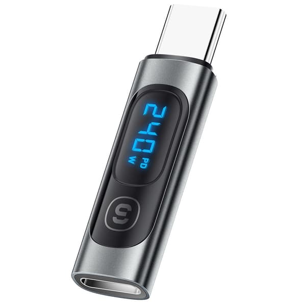 USB-C han til USB-C hun 240W Power Meter Tester Digital