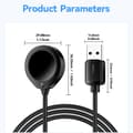 Miniatyrbild 4 av 10: ESSAGER För A Watch USB-kabel Magnetisk ABS Waterdrop Shape Trådlös laddare