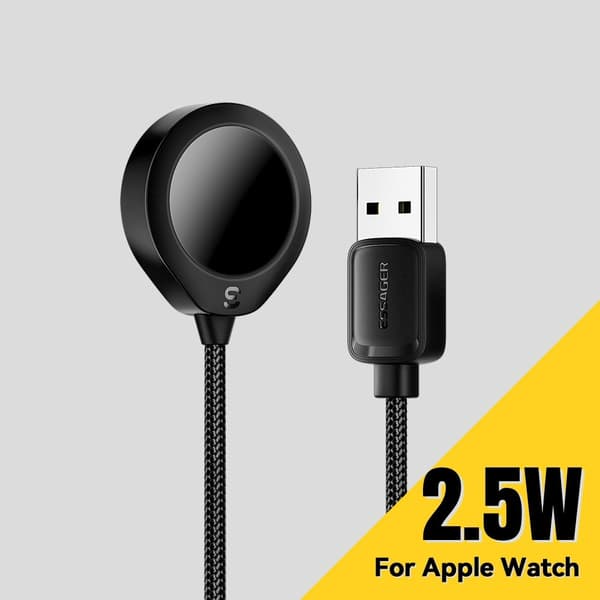 ESSAGER För A Watch USB-kabel Magnetisk ABS Waterdrop Shape Trådlös laddare