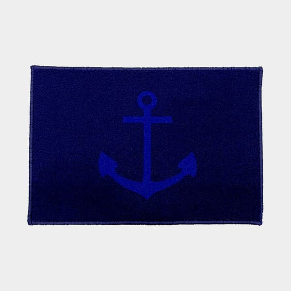 Båtmatta Ankare Navy Blue, rektangel, 60 x 40 cm