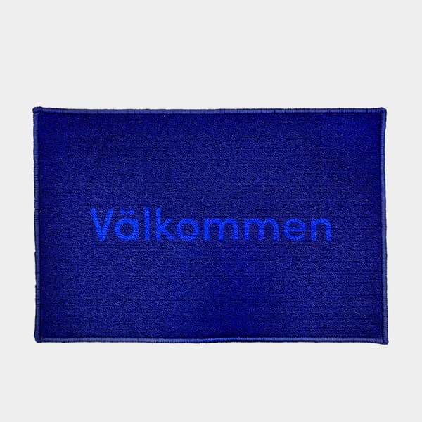 Båtmatta Välkommen Navy Blue, rektangel, 60 x 40 cm