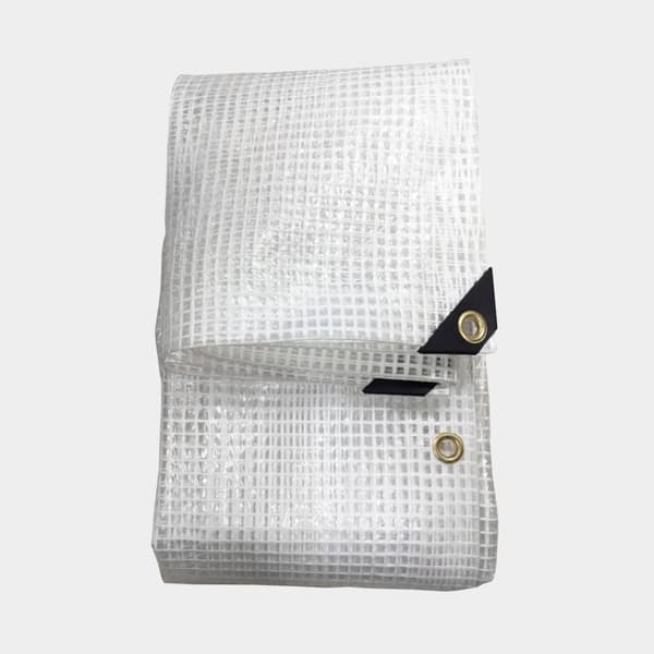 Båtpresenning Qvarken Flex, rutarmerad, 250 g / m², transparent, 5 x 7 meter