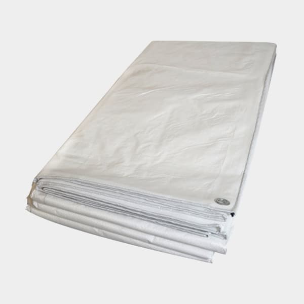 Presenning Super Tarp Standard, vit, 160 g / m², vit, 5 x 8 meter