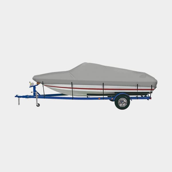Båtöverdrag för styrpulpet, daycruiser &amp; öppen båt NOCK XX-Large, grå, passar båt i längd 610 - 675 cm, bredd upp till 254 cm
