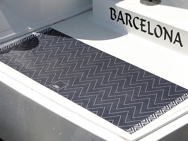 Båtmatta Marine Business Welcome Vinyl Blue, rektangel, 120 x 45 cm