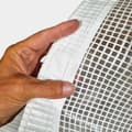 Miniatyrbild 4 av 11: Båtpresenning NOCK Armor Pro, rutarmerad med extraförstärkt öljettkant, 250 g / m², transparent, 5 x 7 meter + 26 st gummistroppar