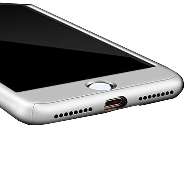 Praktiskt Skyddsfodral för iPhone 7 PLUS (Fram och bak) GRÅ