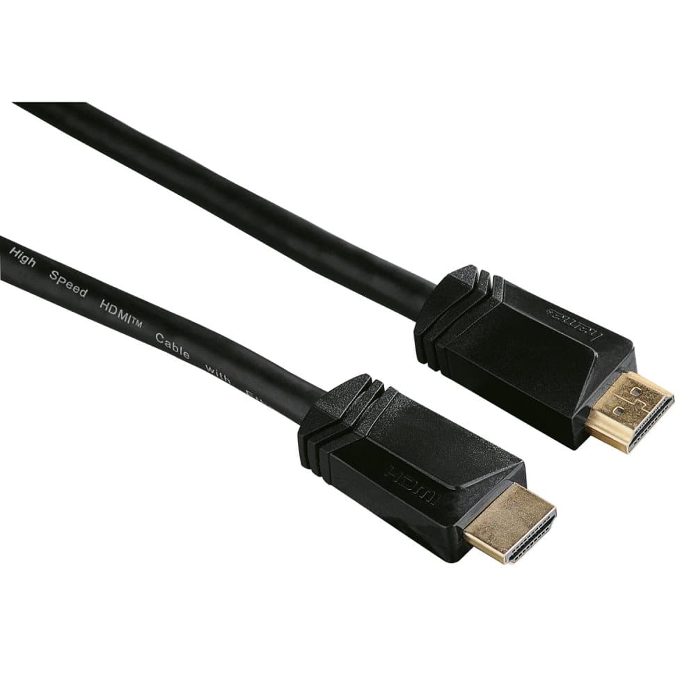 HAMA Kabel HDMI Ethernet Guld Svart 10m