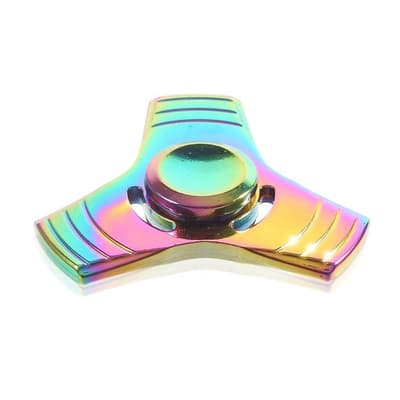 Farverig Fidget Hand Spinner i metal