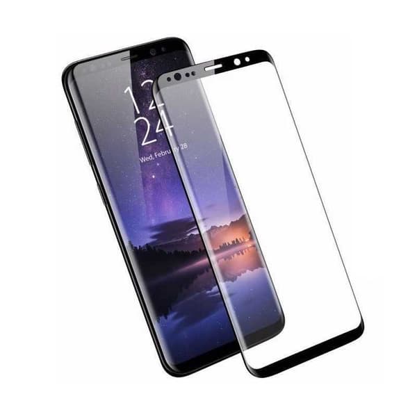 Samsung S9 Plus karkaistu lasi 0,26 mm 3D 9H Fullframe Svart