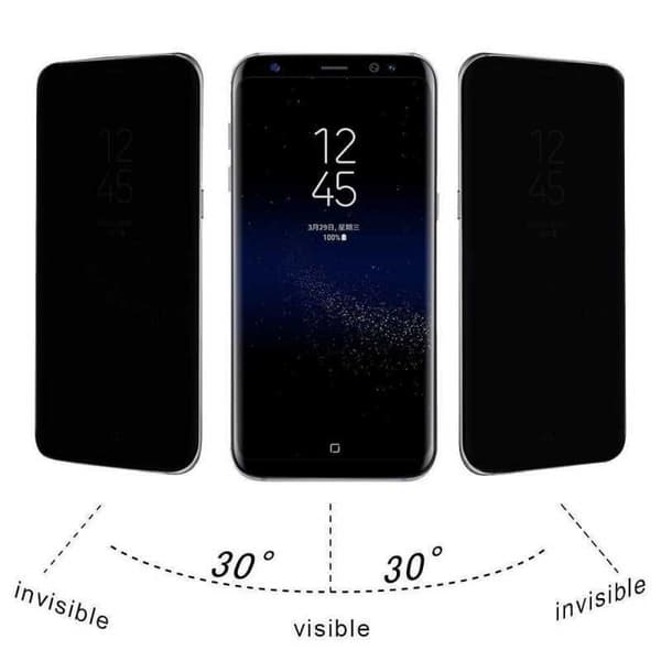 Samsung Note 9 Privacy FullFrame Härdat glas 0.26mm 3D 9H