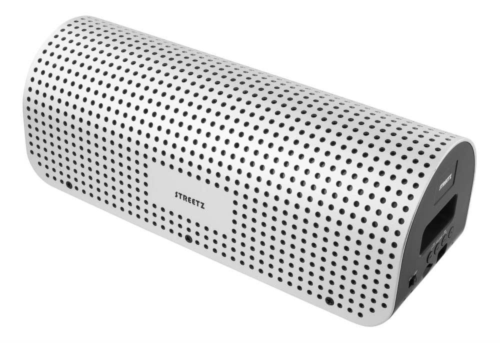 STREETZ Bluetooth högtalare, v4.0, NFC, 7h, 10m, microSD, silver