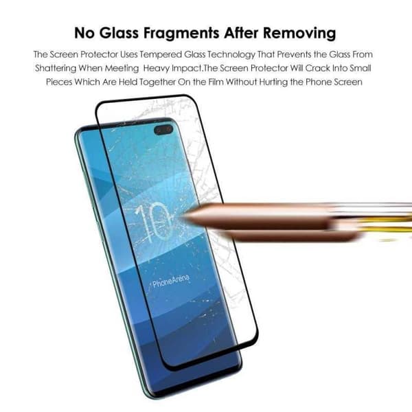 Samsung S10 Plus karkaistu lasi 0,26 mm 3D 9H Fullframe (SM-G975F)