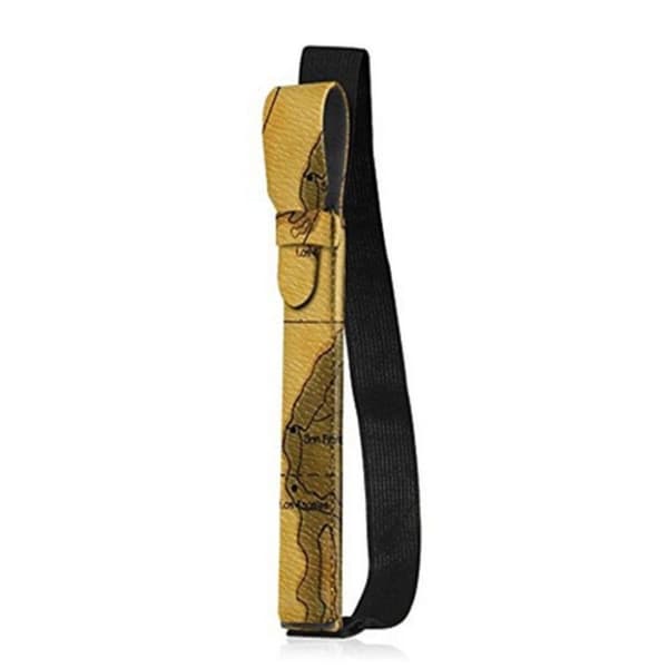 Apple Pencil genuine leather case - Yellow Map Pattern