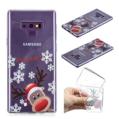 Samsung Galaxy Note9 beskyttelsesetui i silikone med julemøn