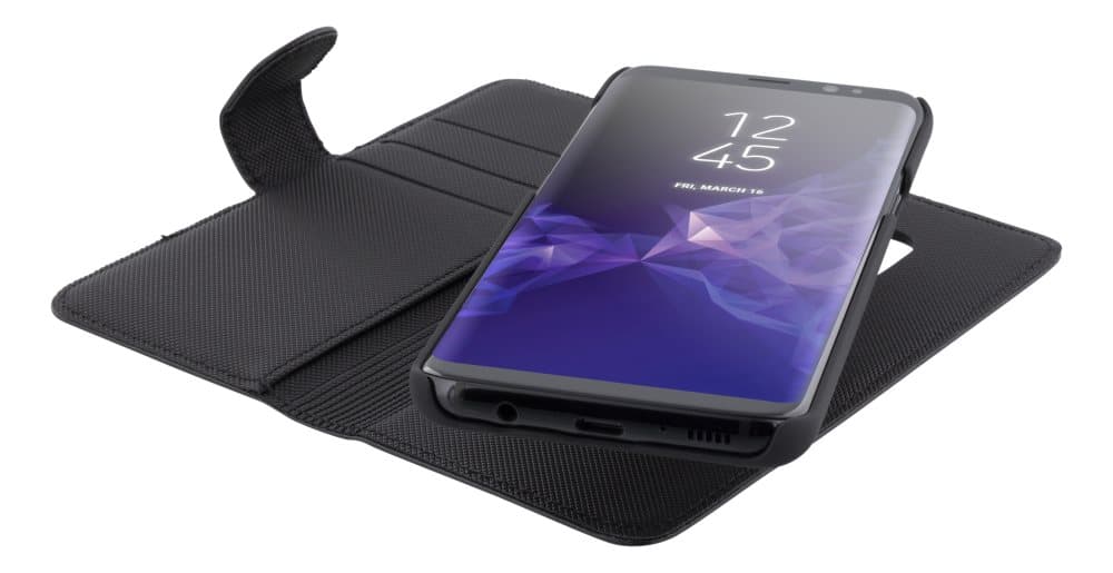 DELTACO wallet case 2-in-1, magnetic back cover, for Samsung Galaxy S9