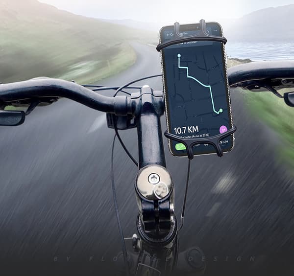 360 graders roterbar sykkel- og motorsykkelholder med silikonfeste - perfekt for barnevogner