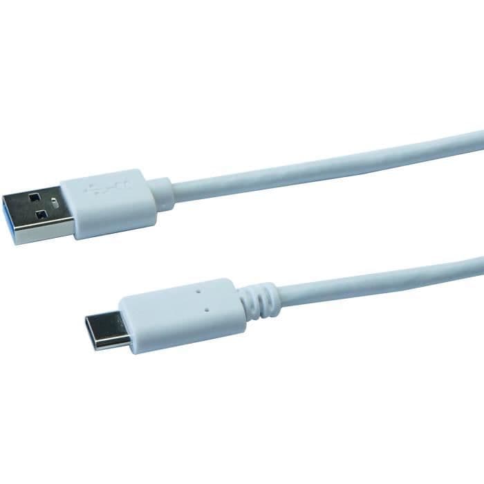 CONTINENTAL EDISON USB-kabel Type C 3.1 - 1m - Hvid