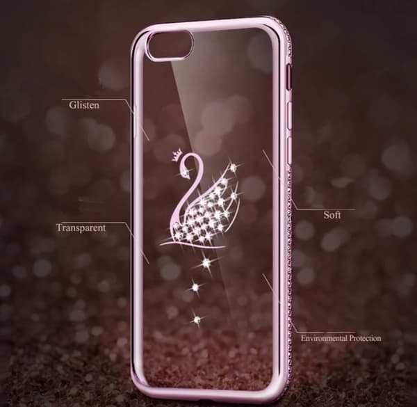 iPhone 6/6S Plus - Exklusivt silikonskal (Svanmotiv)