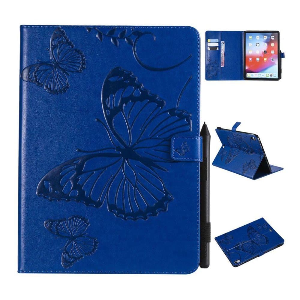 iPad Pro 11 inch (2018) trykt sommerfugl læder flip etui - B