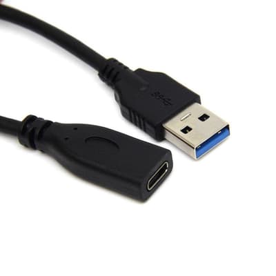 Universel 0.2m Type-C hunstik til USB 3.0 hanstik data- og o