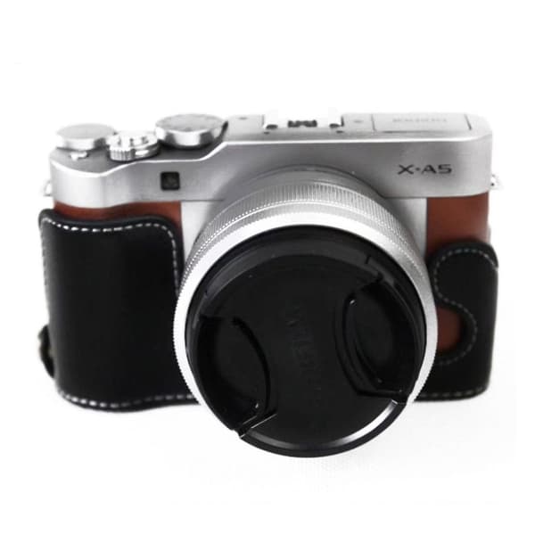 Fujifilm X-A5 Digitaali Kameraan Aito Naudan Nahka Puolisuoj
