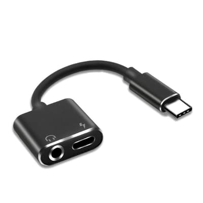 Universel USB Type-C til 3.5mm Audio Jack + Type-C hunstik o