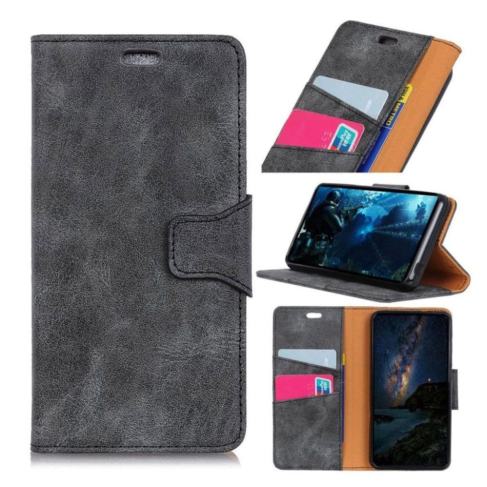 Google Pixel 3 Lite vintage Malli haljasnahkainen suojakotel