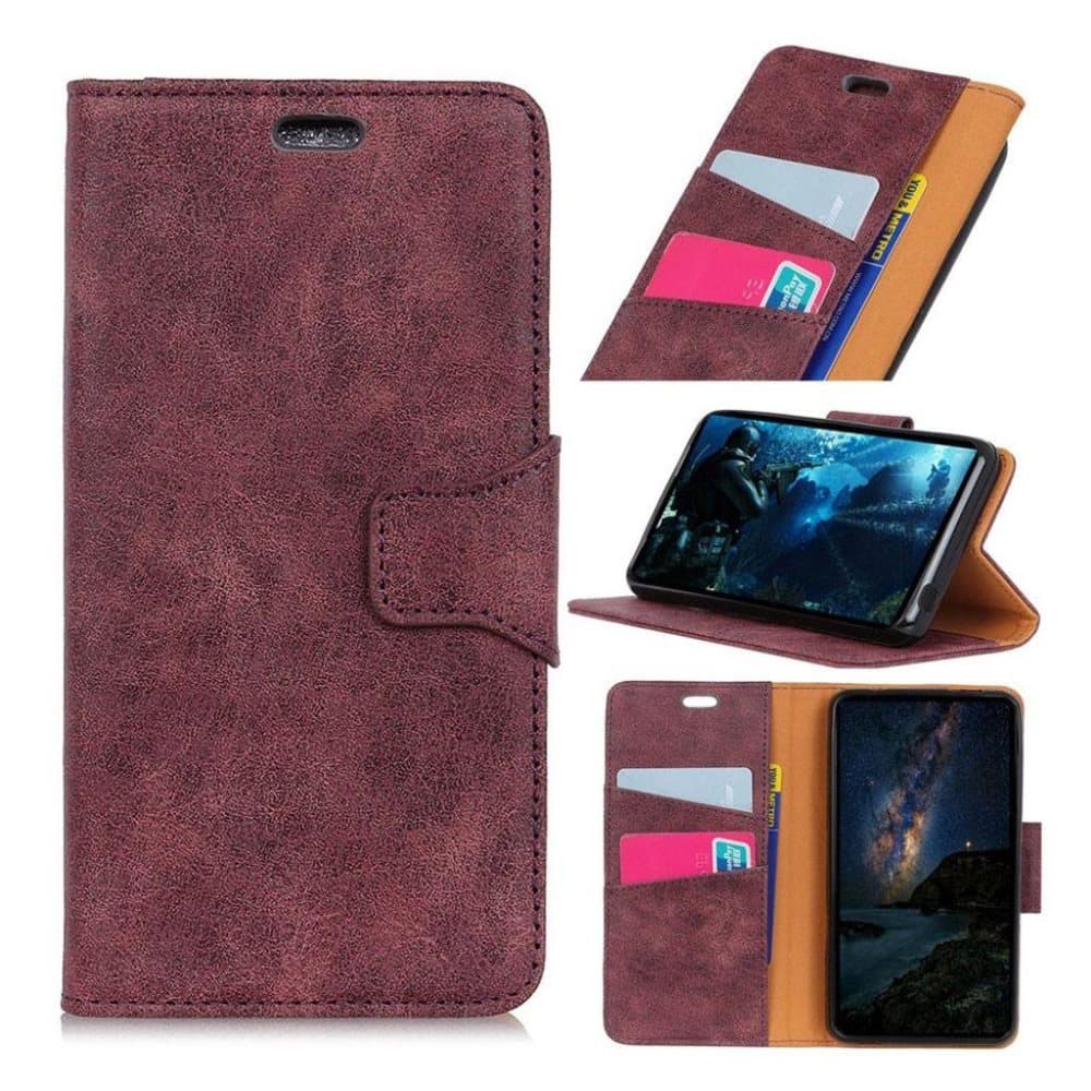 Google Pixel 3 Lite vintage Malli haljasnahkainen suojakotel