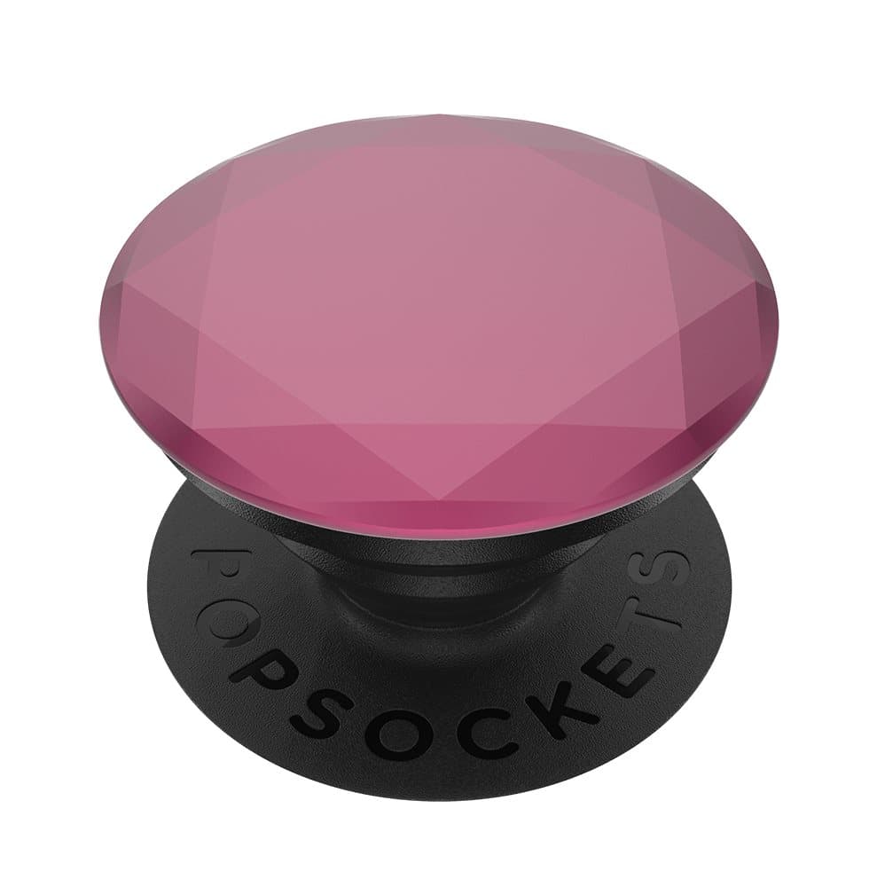 PopSockets PopGrip - Stativ og Greb til Smartphone og Tablet med Udskiftelig PopTop - Metallic Diamond Plum Berry
