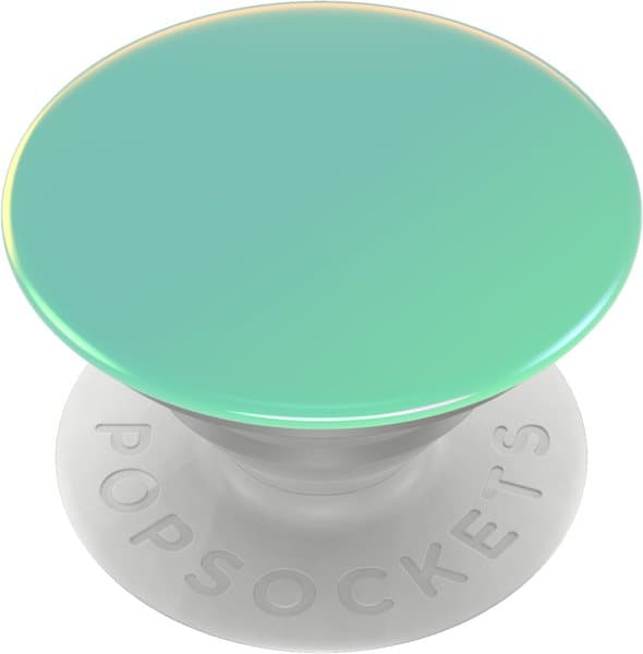 PopSockets PopGrip - Stativ og Greb til Smartphone og Tablet med Udskiftelig PopTop - Color Chrome Seafoam