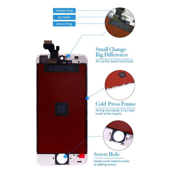 iPhone 6 komplett LCD sk�rm med sm�delar OEM