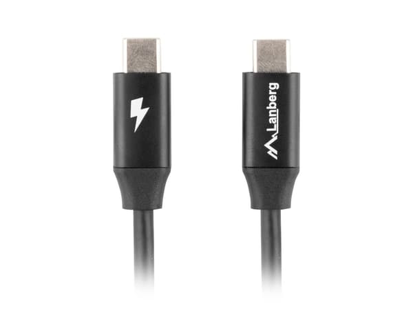 USB-C (Hane) till USB-C (Hane) Kabel Hurtigladning 4.0 - 0.5 Meter