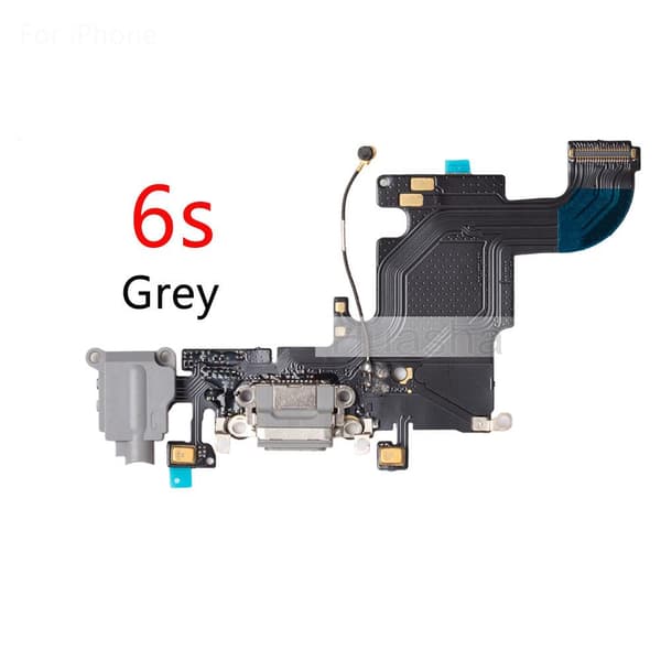 iPhone 6S - Laddningsport Hörlursport Reservdel Grå Grå