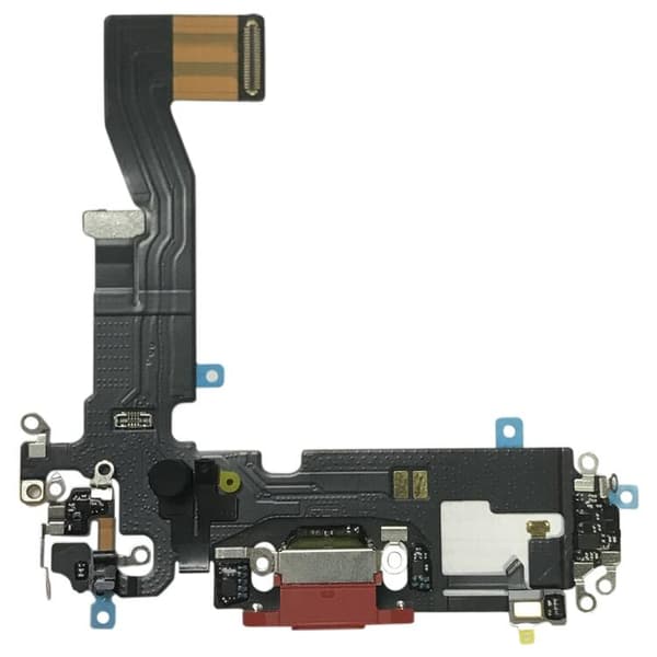 Original iPhone 12 Pro Laddkontakt med Flex - Röd
