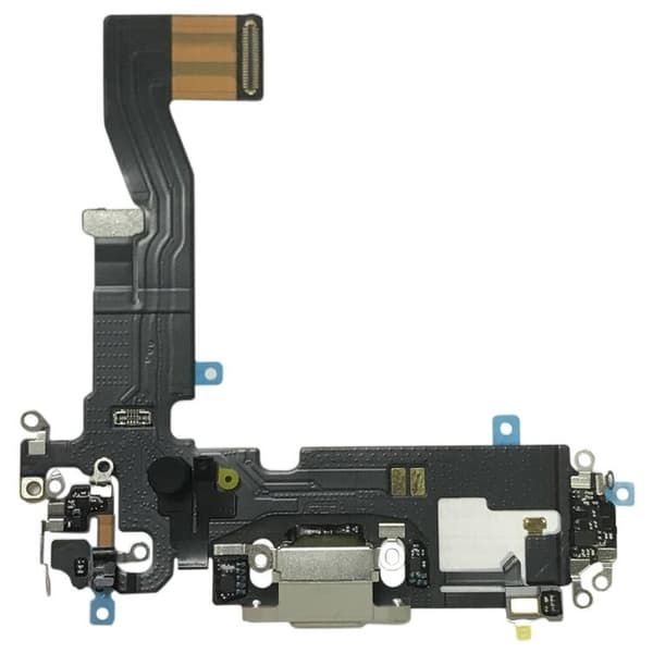 Original iPhone 12 Pro Laddkontakt med Flex - Grå