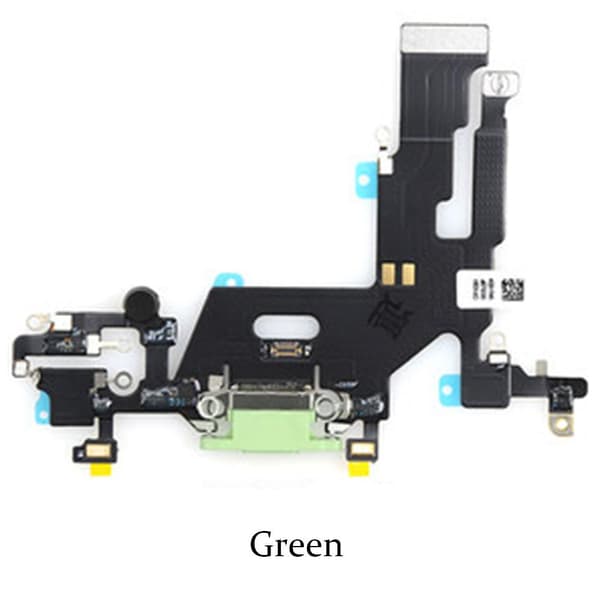 iPhone 11 Laddkontakt med Flex Grön