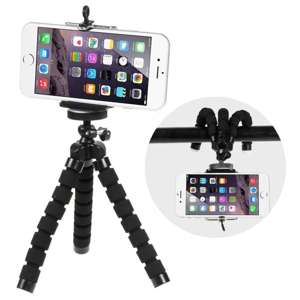 Universal Flexibel Stativ Smartphones 5.5-8.5Cm Svart
