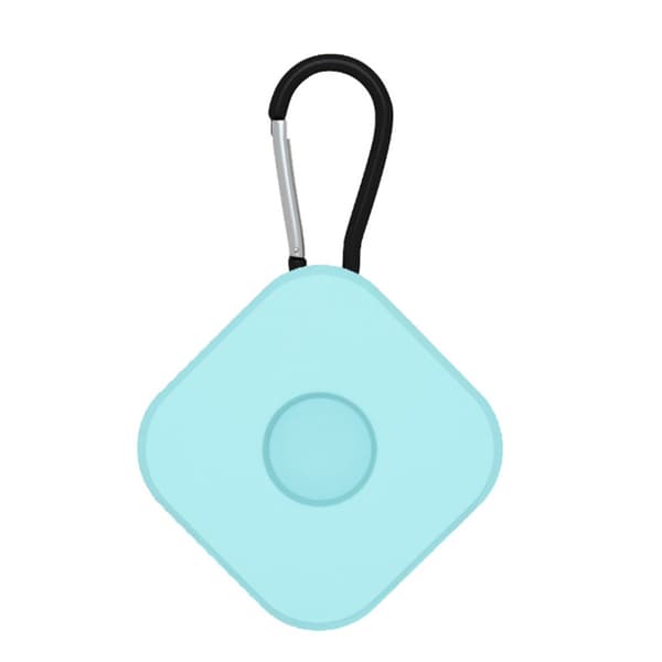 Silikonskal Square Med Karbinhake Apple AirTag Blå