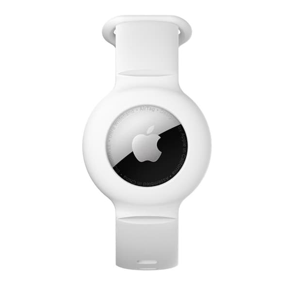 Apple AirTag Silikonarmband Vit