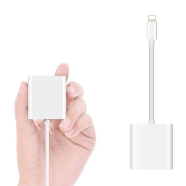 Lightning till SD Kortläsare iPhone Vit-SD Card Reader