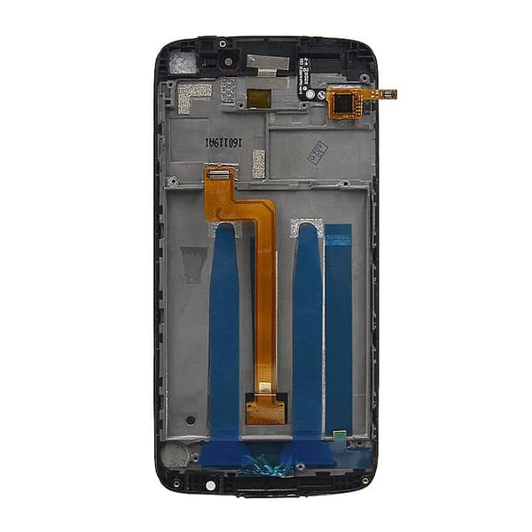 Alcatel One Idol 3 Skärm/Display med Ram - Svart