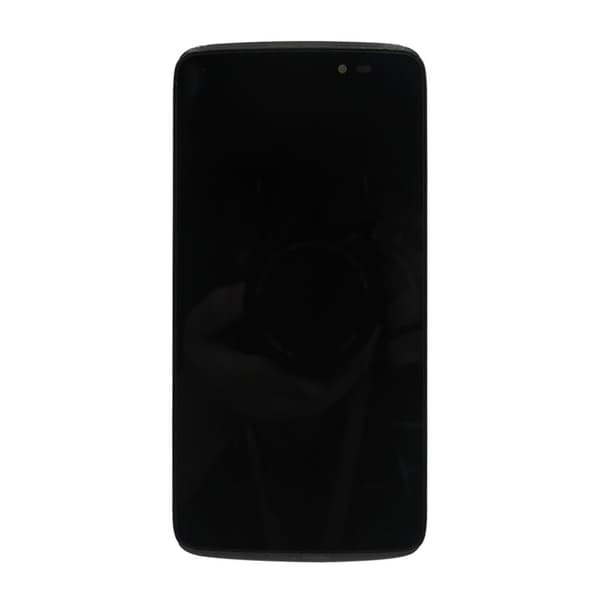 Alcatel One Idol 3 Skärm/Display med Ram - Svart