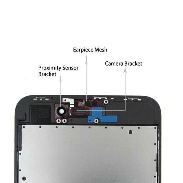 iPhone 8 Plus C11 Skärm/Display - Svart
