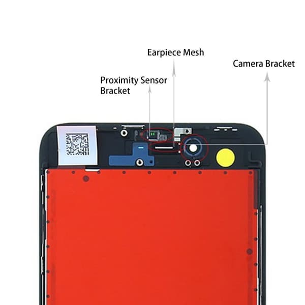iPhone 8 Plus LCD Skärm DTP - Svart (Tagen från ny iPhone)