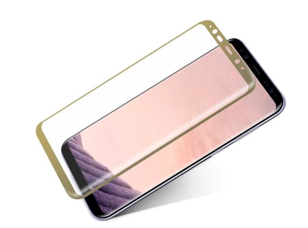 Skärmskydd Samsung S8 Plus - Härdat Japan Glas (Guld)