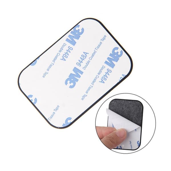 2-PACK Metallplatta för Mobilhållare 45x65mm "Magnethållare"