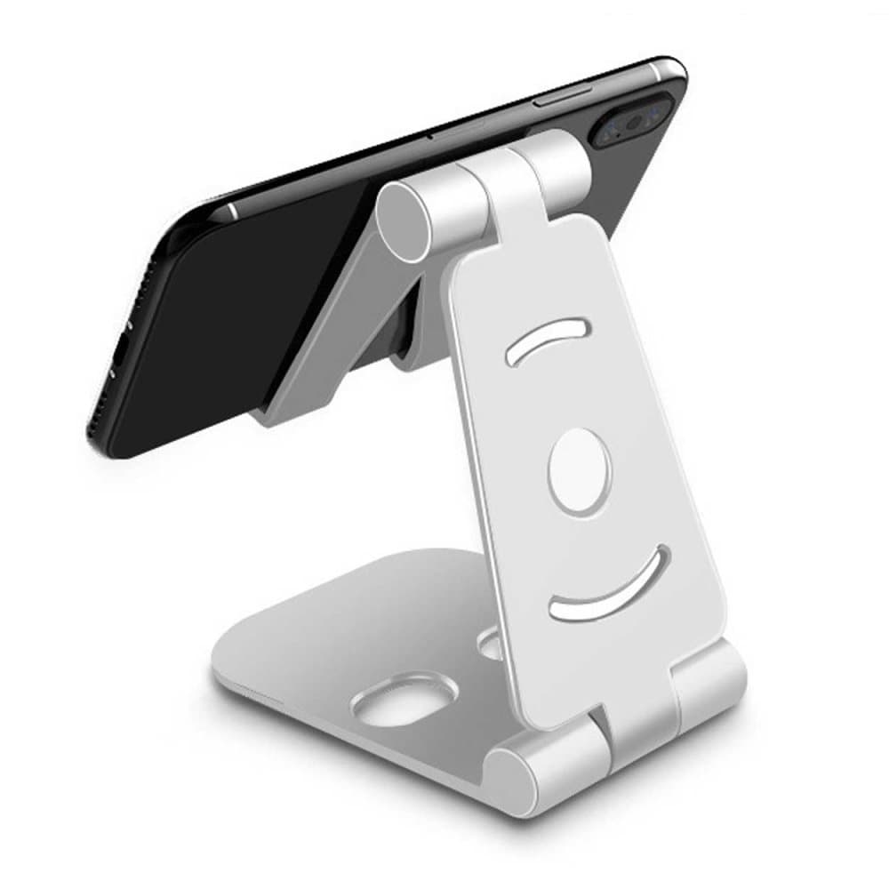 Vikbart Mobilställ - Ställ för Mobil, iPad, Tablet Vit