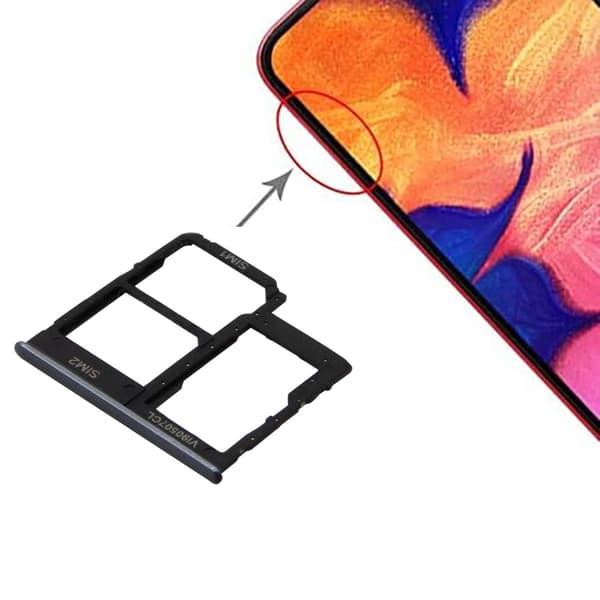 Samsung Galaxy A40 Reservdel Dubbel Simkortshållare