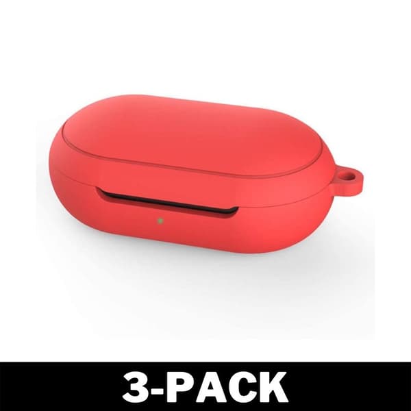 Galaxy Buds / Galaxy Buds Plus Silikon Fodral Röd 3-Pack